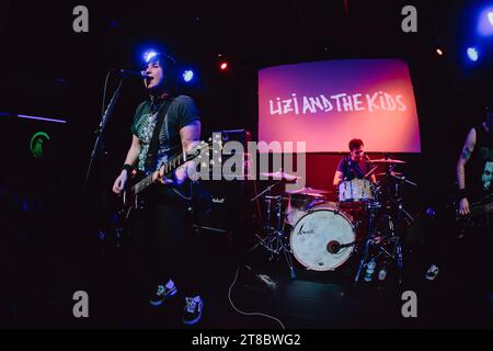 lizi and the kids live in Turin Stock Photo