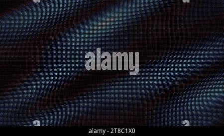 waves of colorful points. Digital data splash of point array. Futuristic smooth glitch UI element Stock Vector