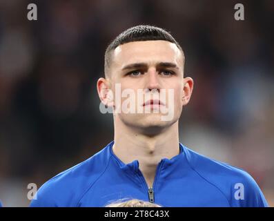 London, UK. 17th Nov, 2023. Phil Foden (E) at the England v Malta UEFA Euro 2024 Qualifier match at Wembley Stadium, London, UK on 17th November, 2023. Credit: Paul Marriott/Alamy Live News Stock Photo