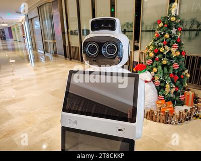 Modern design ai robot,New technologies of robotics. Stock Photo