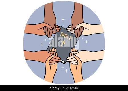 Group of diverse people praying together Stock Vector Image & Art - Alamy