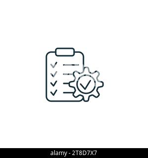 GTD outline icon. Monochrome simple sign from productivity collection. GTD icon for logo, templates, web design and infographics. Stock Vector