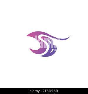SB Fish Logo Simple Design. Letter SB Icon Stock Vector