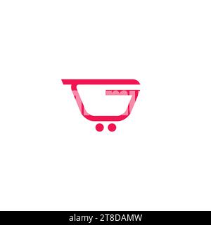 G Shop Logo Design Stock Vector