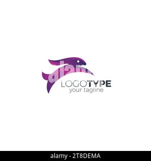 rabbit jump logo. animal rabbit icon Stock Vector