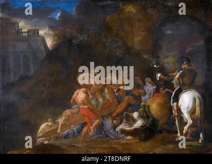 Charles Le Brun, The Road to Calvary, painting in oil on canvas, before 1690 Stock Photo