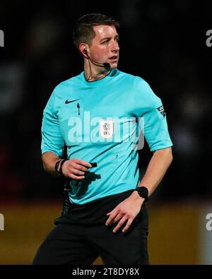 Referee Scott Simpson during the Sky Bet EFL League Two match between ...