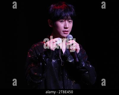 Los Angeles, USA. 19th Nov, 2023. Jung Hae in at the 2023 JUNG HAE IN Fan Meeting THE 10TH SEASON - Los Angeles held at the Saban Theatre in Beverly Hills, CA on Sunday, November 19, 2023. (Photo By Sthanlee B. Mirador/Sipa USA) Credit: Sipa USA/Alamy Live News Stock Photo