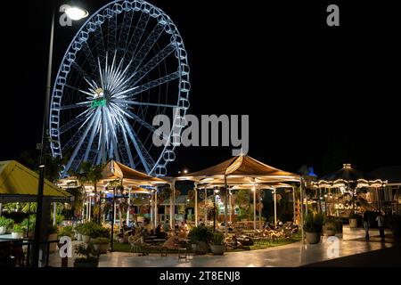 The Ferris wheel of Asiatique the Riverfront in Bangkok Thailand Asia Stock Photo