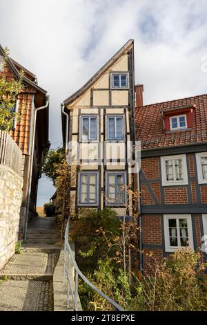 Half house in Quedlinburg, Saxony-Anhalt, Germany Stock Photo