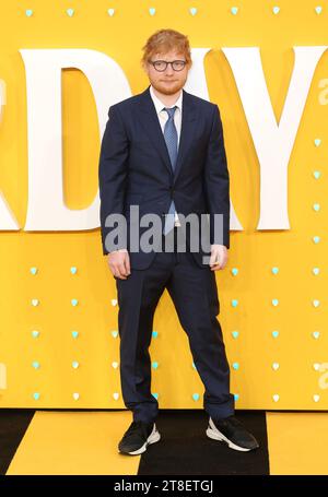 London, UK. 18th June, 2019. Ed Sheeran attends the UK Premiere of 'Yesterday' at Odeon Luxe Leicester Square in London, England. (Photo by Fred Duval/SOPA Images/Sipa USA) Credit: Sipa USA/Alamy Live News Stock Photo