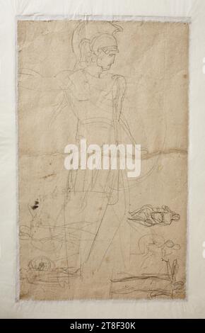 Hector, Bertel Thorvaldsen, 1770-1844, No earlier than 1804, Drawing ...