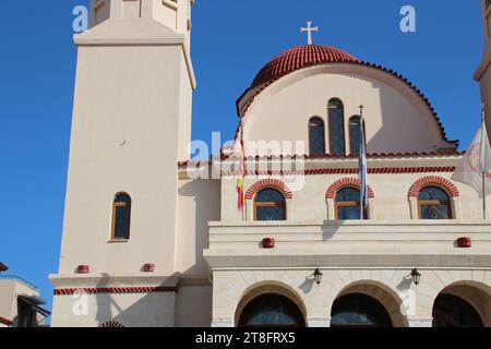 orthodox church (four martyrs) in rethymno in crete in greece Stock Photo