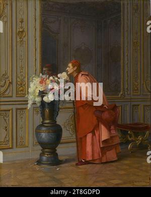 An Embarrassment of Choices, or A Difficult Choice (Un Embarras du Choix) - Jehan-Georges Vibert - overall. Stock Photo