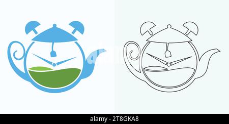 new style Analog clock flat vector icon. Symbol of time management, chronometer with hour, minute, and second arrow. Simple illustration isolated Stock Vector