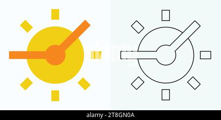 Passage of time icon. Passage of time. Timer logo. Watch icon illustration vector design Stock Vector