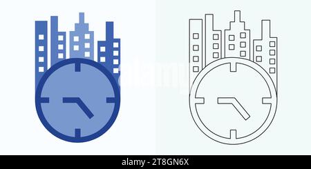 Passage of time icon. Passage of time. Timer logo. Watch icon illustration vector design Stock Vector