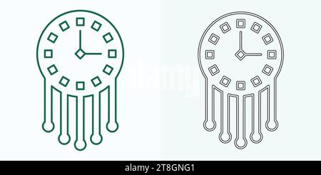 Passage of time icon. Passage of time. Timer logo. Watch icon illustration vector design Stock Vector