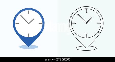 Passage of time icon. Passage of time. Timer logo. Watch icon illustration vector design Stock Vector
