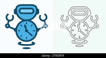 Passage of time icon. Passage of time. Timer logo. Watch icon illustration vector design Stock Vector