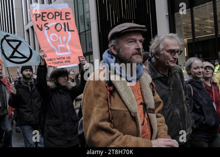 Just Stop Oil activists take to the streets of London and some of the members are arrested by the police / London-18/11/2023 Stock Photo