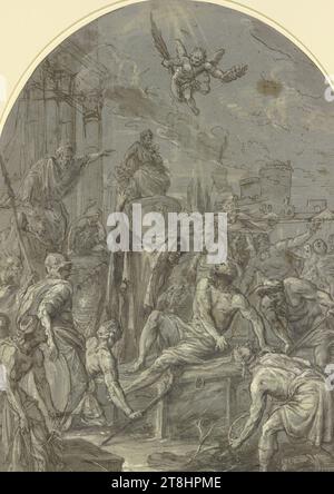 The Martyrdom of Saint Lawrence 17th century by Hipolito de Rioja Stock ...
