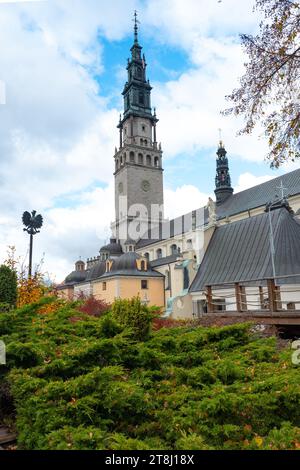 19 10 2022: view of a famous Catholic Jasna Gora monastery in Czestochowa, Poland Stock Photo