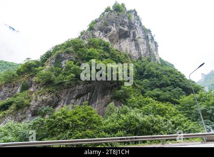 The beautiful nature of Rugova canyon in the countryside of Kosovo Stock Photo