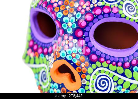 Calavera Mexican Souvenir, Day of the Dead, Dia de los Muertos, Mexico Stock Photo