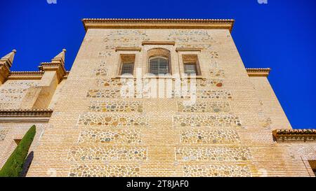 Architecture Alhambra Palace and Fortress Complex, Granada, Spain Stock Photo
