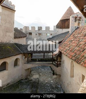 The medieval castle of Castelbello Ciardes (German: Schloss Kastelbell), South Tyrol, Trentino Alto Adige Südtirol, Italy Stock Photo