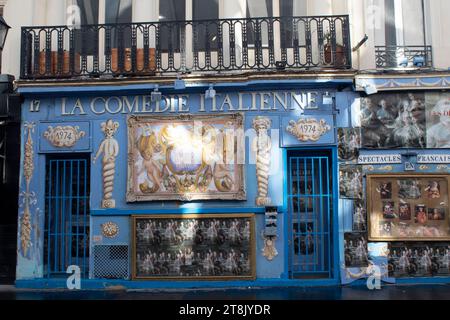 La Comédie Italienne theatre 19 rue de la Gaîté Montparnasse, Paris France Stock Photo