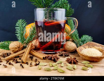 glass grogg with spikes Stock Photo