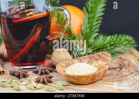 glass grogg with spikes Stock Photo