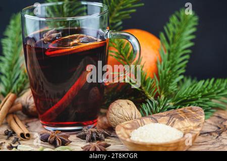 glass grogg with spikes Stock Photo