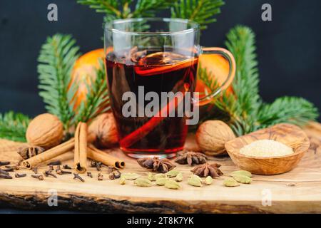 glass grogg with spikes Stock Photo