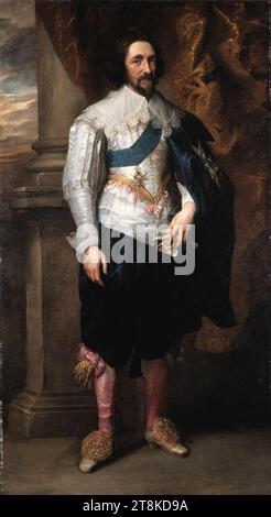 Van Dyck - Portrait of Charles, Marquis de Vieuville, full-length. Stock Photo