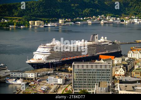 ALESUND, NORWAY - September 12 2023: Alesund is a sea port and is noted for its Art Nouveau architecture, and with close proximity to the fjords, Ales Stock Photo