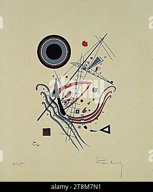 Vassily Kandinsky, 1922 - Blue, color lithograph on wove paper. Stock Photo