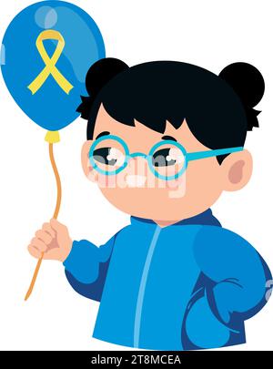 down syndrome condition Stock Vector