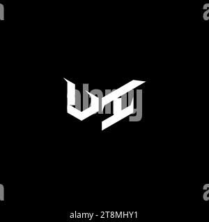 VI Premium emblem logo initial esport and gaming design concept Stock Vector