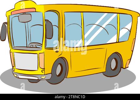 school bus cartoon vector illustration Stock Vector