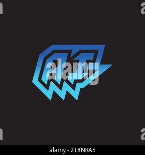 AI initial inspiration logo design esport and gaming clan ideas Stock Vector