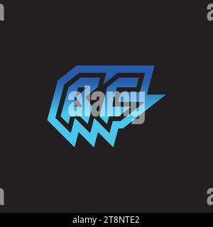 BC initial inspiration logo design esport and gaming clan ideas Stock Vector