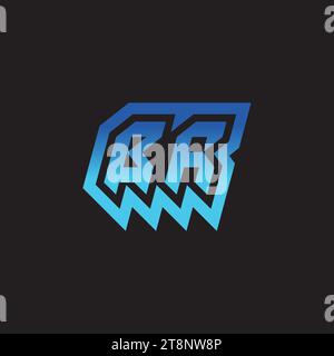 BR initial inspiration logo design esport and gaming clan ideas Stock Vector