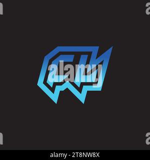 CL initial inspiration logo design esport and gaming clan ideas Stock Vector