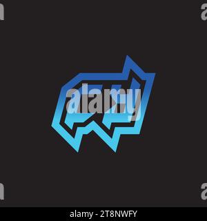 CY initial inspiration logo design esport and gaming clan ideas Stock Vector