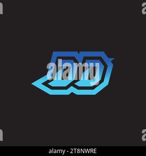 DD initial inspiration logo design esport and gaming clan ideas Stock Vector