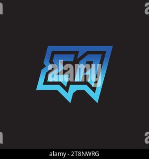 EA initial inspiration logo design esport and gaming clan ideas Stock Vector