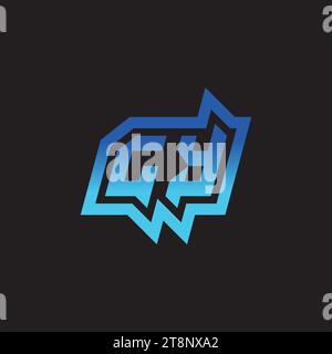 GY initial inspiration logo design esport and gaming clan ideas Stock Vector